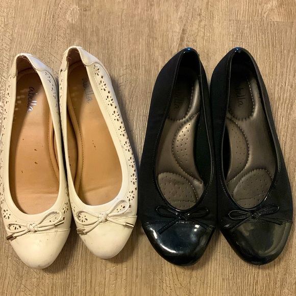 Abella Shoes Abella Ballerina Flats 2 Pairs For Price Of One Both In Good Condition Poshmark